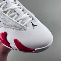 Retro Low Top Sneakers, White Red Colorway, Lace Up Design, Casual Gift for Sneaker Fans