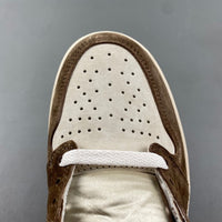 High Top Sneakers, Off White Orange Brown Colorway, Lace Up Design, Casual Gift for Sneaker Fans