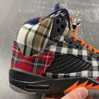Retro Low Top Sneakers, Black Orange Colorway, Lace Up Design, Casual Gift for Sneaker Fans