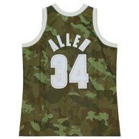 Milwaukee Bucks NBA Ray Allen 2000 Ghost Green Camo Swingman Jersey