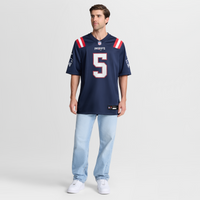 New England Patriots Dre'Mont Jones Navy Team Game Jersey