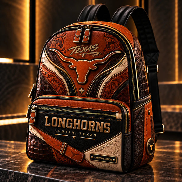 TEX Pride - Tooled Longhorn Western Backpack - main