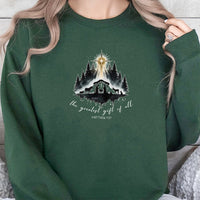 The Greatest Present of All Christian Crewneck, Nativity Sweatshirt, Bible Verse Faith Sweater, Religious Christmas Present for Believers