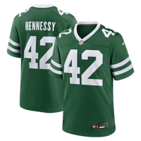New York Jets Thomas Hennessy Legacy Green Team Game Jersey