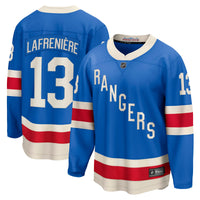New York Rangers Alexis Lafreniere Blue Centennial Breakaway Jersey