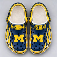 MICH - Block Letterform in Navy and Maize