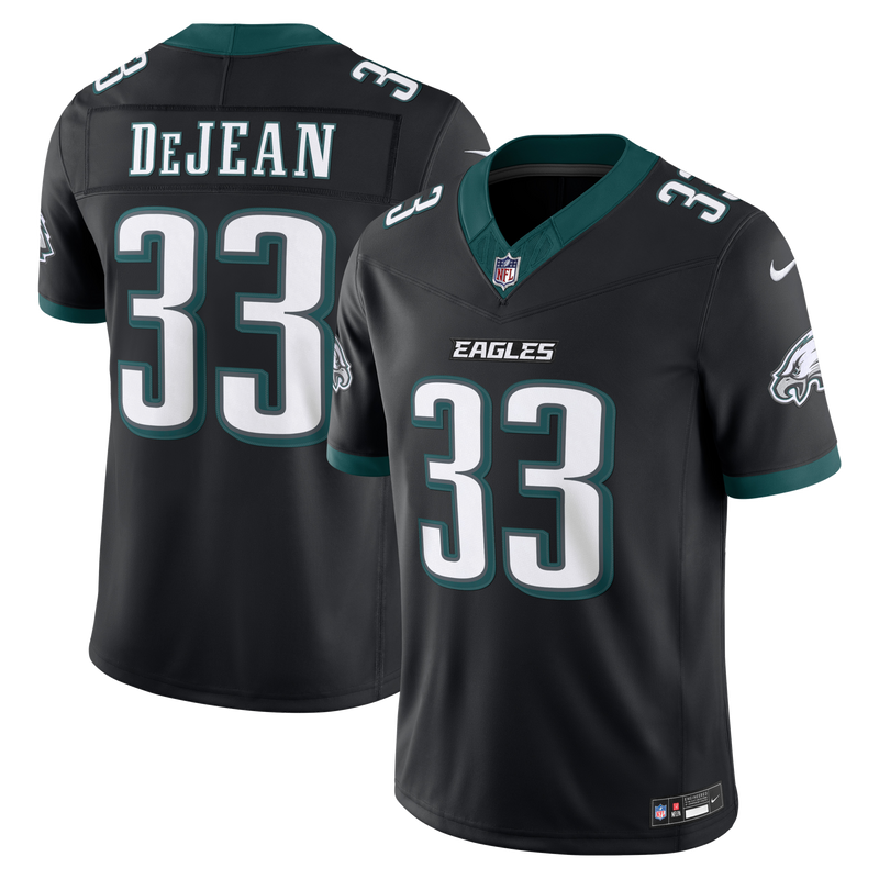 Philadelphia Eagles Cooper DeJean Black Alternate Stitched Limited Jersey