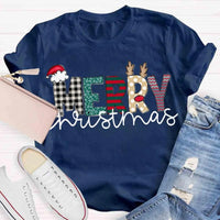 Festive Holiday Graphic Tee, Merry Christmas T-Shirt, Retro Xmas Party Shirt, Adorable Winter Season Tee, Christmas Holiday Present for Men Women