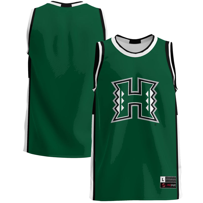 Hawaii Rainbow Warriors Lightweight Basketball Jersey - Green