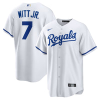 Kansas City Royals Bobby Witt Jr. White Home Replica Player Jersey