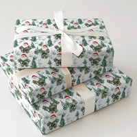 Military Christmas Gift Wrap, Tactical Camo Santa Wrapping Paper, Pine Tree Camouflage Wrapping Paper, Veteran Holiday Gift Wrap Roll