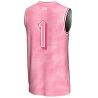 #1 UNLV Rebels Lightweight Basketball Fashion Jersey - Pink