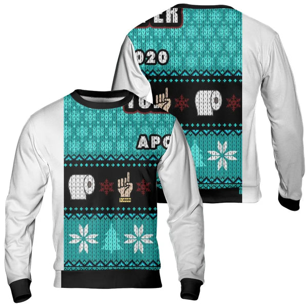 Humorous Toilet Paper Holiday Crewneck, 2020 Apocalypse Ugly Christmas Sweatshirt, Quarantine Xmas Sweatshirt, Novelty Adult 