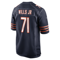 Chicago Bears Jedrick Wills Jr. Navy Team Game Jersey