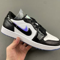 Low Top Golf Shoes, White Black Colorway, Lace Up Design, Casual Gift for Shoe Lovers