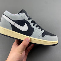 Low Top Sneakers, Off White Black Gray Colorway, Lace Up Design, Casual Gift for Sneaker Fans