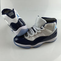 Sneakers, White Navy Colorway, Lace Up Design, Casual Gift for Sneaker Fans