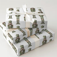 Camo Soldier Christmas Gift Wrap, Military Camouflage Nutcracker Wrapping Paper, Army Holiday Wrapping Paper Roll, Patriotic Present Wrap