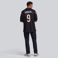 Cincinnati Bengals Joe Burrow Black Player Game Jersey