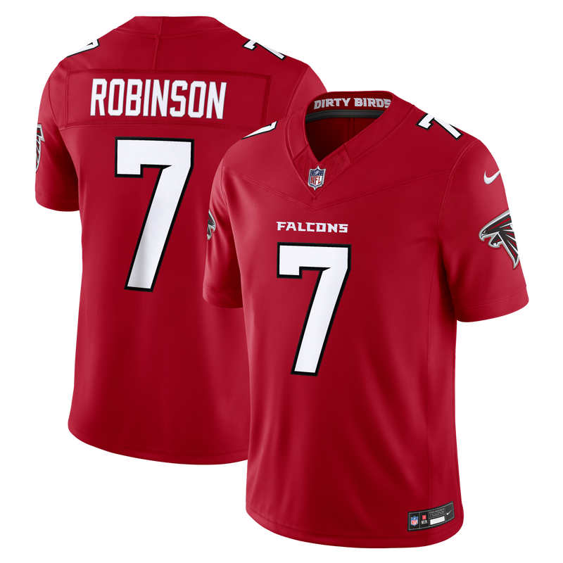 Atlanta Falcons Bijan Robinson Red Team Stitched Limited Jersey
