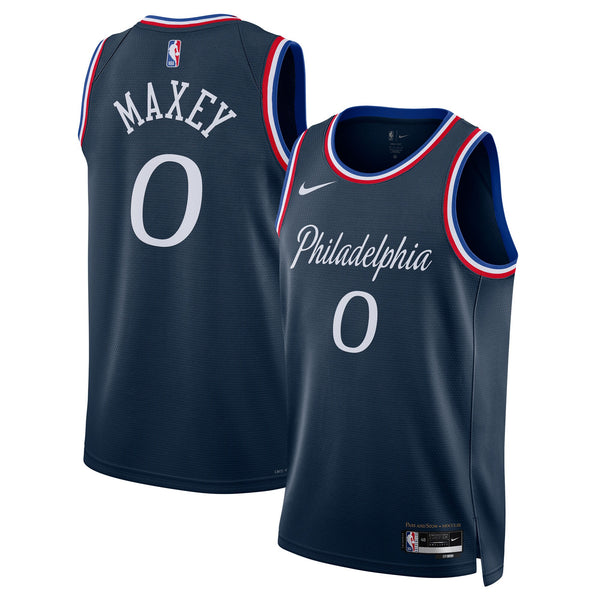 Philadelphia 76ers 2025/26 City Edition Swingman Jersey - Navy - Tyrese Maxey