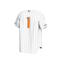 #1 Tennessee Volunteers Lightweight Baseball Fashion Jersey - White