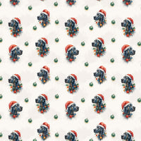 Watercolor Dog Santa Hat Print Gift Wrap, Great Dane Christmas Wrapping Paper, Xmas Puppy Wrapping Paper Roll