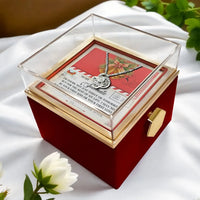 Eternal Bond Crystal Pendant, Love Knot Necklace for Soulmate, Romantic Knot Necklace, Christmas Jewelry Present for Her, Anniversary Present
