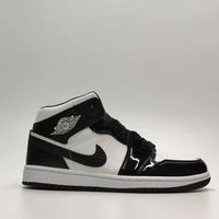 Sneakers, White Black Colorway, Patent Leather Footwear, Lace Up Design, Casual Gift for Sneaker Fans