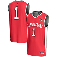 #1 Illinois State Redbirds Lightweight Basketball Jersey - Red