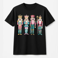 Watercolor Holiday Soldier T-Shirt, Nutcracker Christmas T-Shirt, Festive Winter Nutcracker T-Shirt, Retro Xmas Graphic Tee, Holiday Present