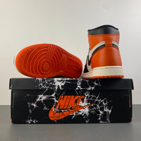 High Top Sneakers, Black White Orange Colorway, Lace Up Design, Casual Gift for Sneaker Fans