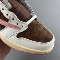 Low Top Sneakers, White Pink Colorway, Reverse Hook Design, Lace Up Design, Casual Gift for Sneaker Fans