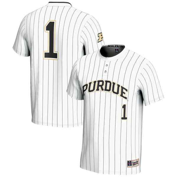 #1 Purdue Boilermakers Lightweight Softball Jersey - White