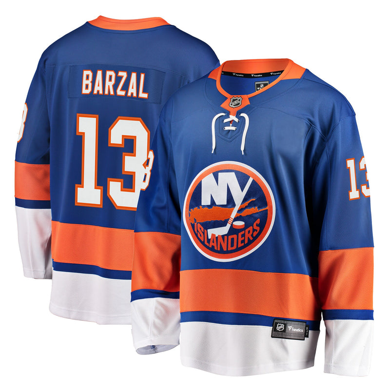 New York Islanders Mathew Barzal Royal Breakaway Jersey
