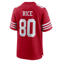 San Francisco 49ers Jerry Rice Scarlet Retired Game Player Jersey