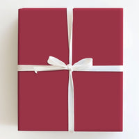 Deep Red Matte Gift Wrap Roll, Solid Burgundy Wrapping Paper, Elegant Wedding Wrapping Paper, Luxury Christmas Holiday Wrapping Paper
