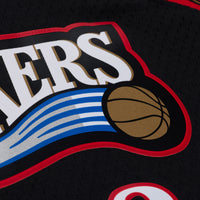 Philadelphia 76ers Allen Iverson 1997 Dark Authentic Jersey - Black