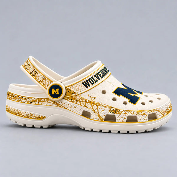 MICH Gilded Cream - Block Letter Statement Clogs - main