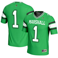 #1 Marshall Thundering Herd Endzone Football Jersey - Kelly Green
