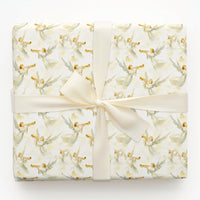 Golden Trumpet Angels Gift Wrap, Watercolor Angel Wrapping Paper, Religious Spiritual Wrapping Paper, Christmas Baptism Present Gift Wrap