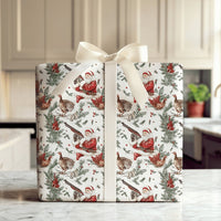 Shotgun Santa Gift Wrap, Hunting Santa Christmas Wrapping Paper, Country Outdoor Holiday Wrapping Paper, Humorous Hunter Xmas Gift Wrap Roll