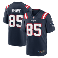 New England Patriots Hunter Henry Navy Team Game Jersey