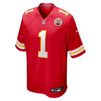 Kansas City Chiefs Number 1 Groom Red Game Jersey
