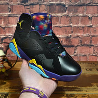 Sneakers, Black Purple Colorway, Casual Gift for Sneaker Fans