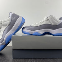 Low Top Sneakers, Blue White Gray Colorway, Lace Up Design, Casual Gift for Sneaker Fans