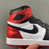High Top Sneakers, Red Colorway, Lace Up Design, Casual Gift for Sneaker Fans