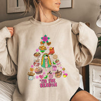 Virgin of Guadalupe Tree Crewneck, Mexican Christmas Sweatshirt, Latinx Holiday Sweater, Virgen de Guadalupe Pullover, Mexican Xmas Present