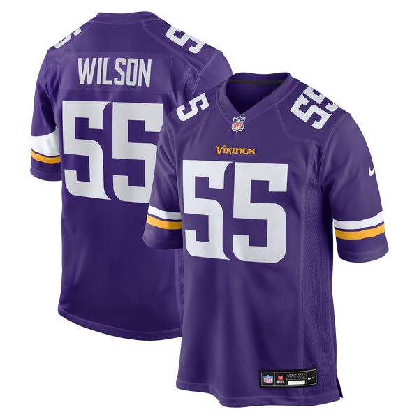 Minnesota Vikings Eric Wilson Purple Team Game Jersey