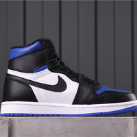 High Top Sneakers, Black Blue White Colorway, Lace Up Design, Casual Gift for Sneaker Fans